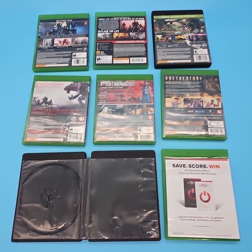 Lot XBOX ONE 8 Games Bundle- NBA 2K15, 2K16, TitanFall 2, Red Dead Redemption II - Picture 2 of 3
