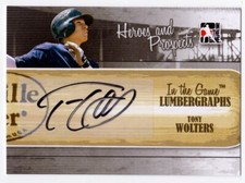 Tony Wolters 2011 In the Game ITG Heroes & Prospects Lumberjacks  AUTOGRAPH