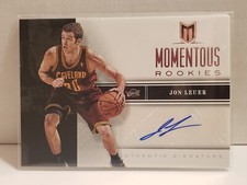 2012 Panini Momentum Momentous Rookies Auto #39 Jon Leuer Cavaliers 