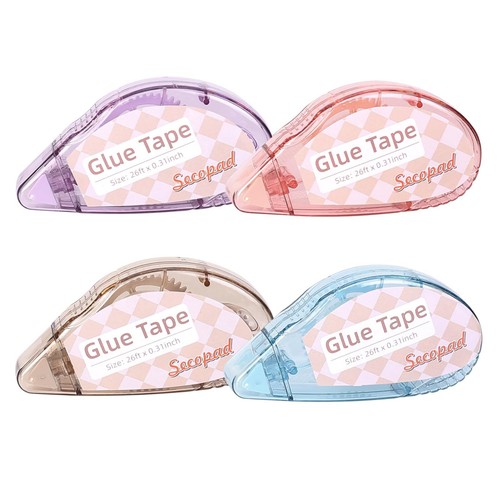 Scrapbook Tape 4 Pack Double Sided Tape Roller for Crafts Adhesive Tape Glue ... - Picture 7 of 8