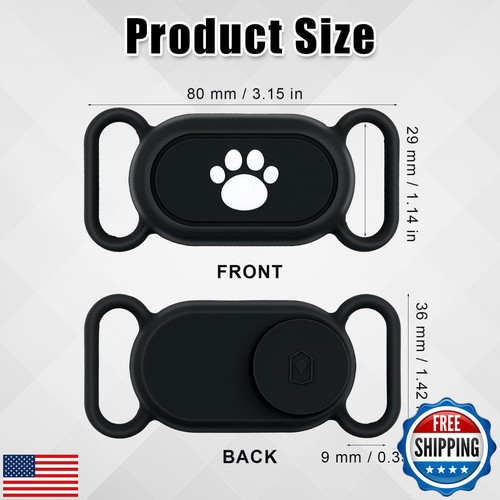 2pcs Dog Collar Holder for Galaxy Smarttag2, Silicone Pet Collar Case Cover C - Picture 2 of 5