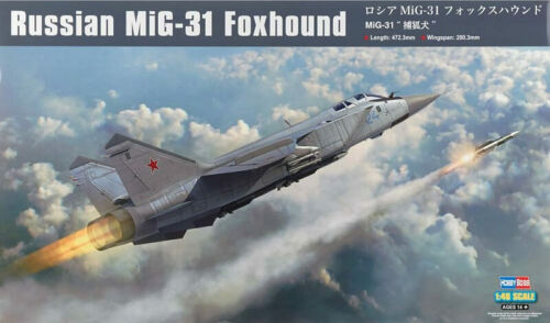 Hobby Boss 1/48 Russian MIG-31 Foxhound Plastic Model Kit 81753 
