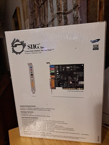 NEW SIIG Sound Card IC-510012 SoundWave Digital Surround 5.1 PCI - Picture 2 of 3