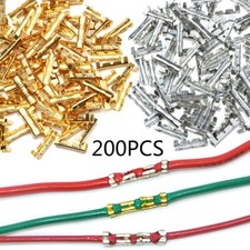 200Pcs 0.5-1.5mm Car Copper Buckle Crimp Electrical Wire Connector Terminal Kit