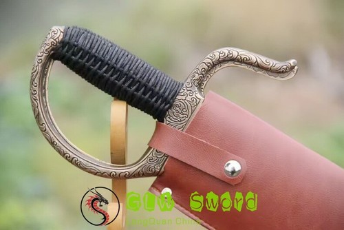 Set Battle Wing Chun Butterfly Chinese Sword Dao Broadsword Sharp Damascus Steel - Bild 6 von 10