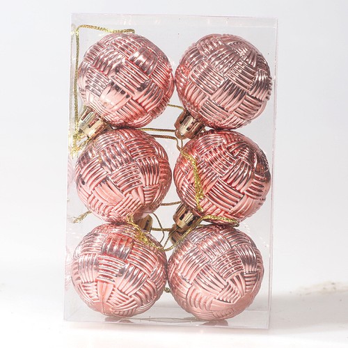6PC Merry Christmas Balls Braided Xmas Tree Ornaments Hanging Balls Party Decors - Picture 5 of 19