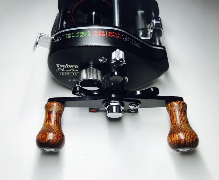 OLD DAIWA PHANTOM SM15 Bait Casting Vintage Reel Black Rockfish Fishing JP S8821