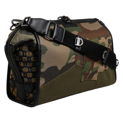 DOLCE & GABBANA Bag Multicolor Camouflage Patchwork Crossbody Borse Men 2200usd - Picture 3 of 11