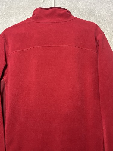LL Bean Men’s Fleece Polartec Jacket Full Zip Sz L Red Pockets Outdoor Gorpcore - Picture 18 of 19