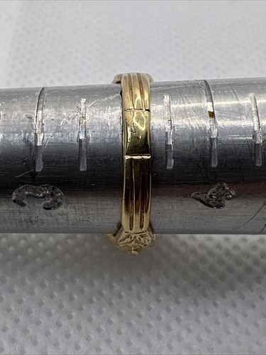 VINTAGE HANDMADE Solid 14K Yellow Gold Cabochon Opal & Ruby Ladies Ring 3.2gr. - Picture 3 of 11