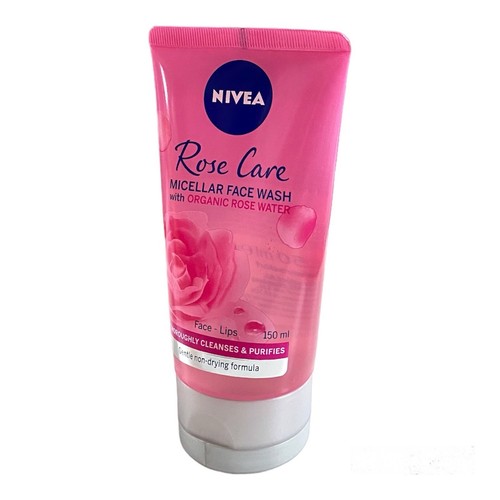 Pack of 2 Nivea Rose Care Micellar Face Wash 150ml With ORGANIC ROSE WATER - Picture 3 of 5