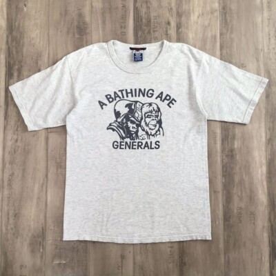 A BATHING APE Generals Tシャツ ホワイト Bape A Bathing Ape General Classic Vintage T-shirt | eBay