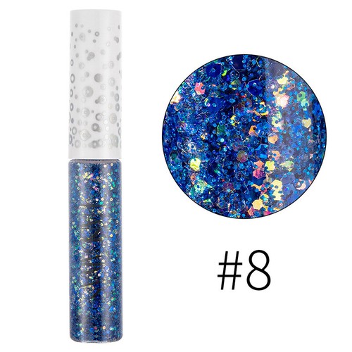 12 Farben Lidschatten Liquid Wasserfest Glitter Eyeliner Schimmer Make-Up #Y - Bild 20 von 24