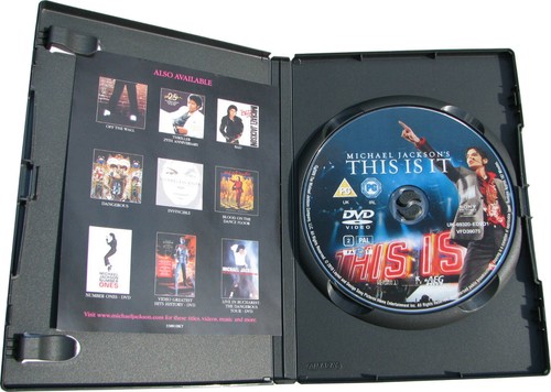 Michael Jackson DVD THIS IS IT English British UK Edition Movie Film Zone 2 R2 - Picture 2 of 2
