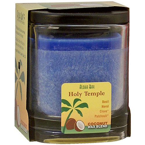 Eco Palm Square Jar Holy Temple Royal Blue 8 oz By Aloha Bay