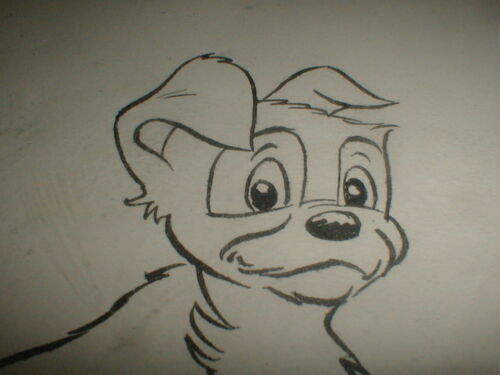 VTG Roger Armstrong SCAMP Drawn Art DISNEY Lady Tramp Bugs Bunny Flintstone Cell - Picture 3 of 12