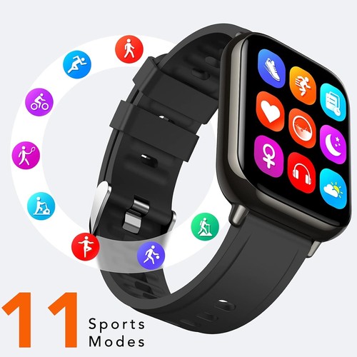 Waterproof Smartwatch Android/iOS Fitness Heart Rate Monitor for iPhones - Picture 9 of 37