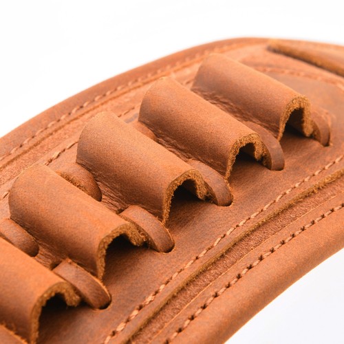 NUOVO cinturino imbracatura porta fucile in pelle di mucca per .30-30,.308,12GA .22LR - Foto 64 di 68