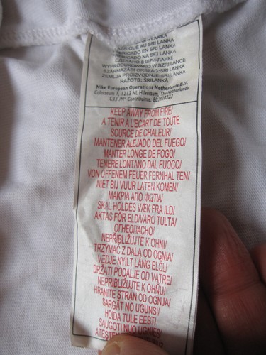 Maillot Rugby Angleterre Nike jersey England O2 Vintage coton Shirt vintage - L - Imagen 6 de 8
