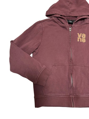 Vans Zip Up Hoodie Boys Size Large With Front Pocket Back graphic Off The Wall - Picture 4 of 10
