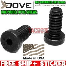 DOVE Mounting Solutions Low Profile Optic Screws 6-32x5/16" RMSC Mount USA MADE
