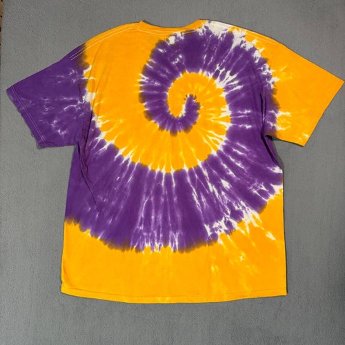 Mardi Gras New Orleans Louisiana Vtg Hanes Tie Dye 3D Bourbon St T Shirt XL - Picture 10 of 10