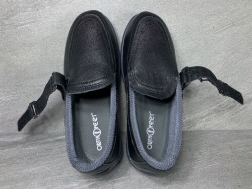 ORTHOFEET 817 Women’s CHELSEA Loafer with Straps Size 6 D Black - Picture 10 of 11