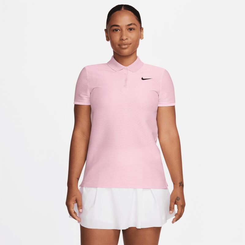 Nike Dri-FIT Victory VNR Light Pink Golf Polo Shirt Women's Sz