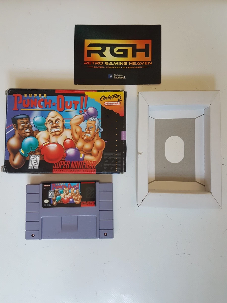SUPER PUNCH OUT SUPER NINTENDO USA SNES GAME BOXED VERY GOOD CON