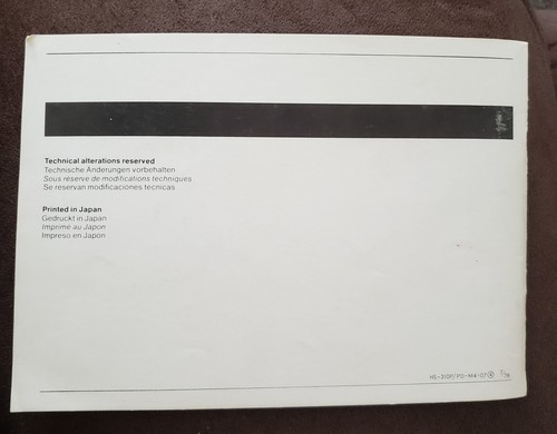 310P/310PD Calculator Service Instruction Manual Printed In Japan - Picture 5 of 5