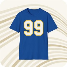 Hugh Green Pitt Panthers 99 NCAA Jersey T-Shirt - Front  Back Print