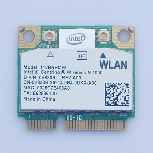 Dell Alienware M14X Intel Centrino Wireless-N 1000 BGN 112BNHMW 0V830R Wifi Card - Picture 1 of 2