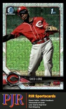 2018 Bowman Mega Box #BCP78 Shed Long Cincinnati Reds  Chrome Prospects