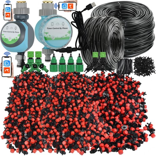 LOTTO Kit Sistema Autoirrigazione Automatico Serra Giardino Micro Gocce Irrigazione - Foto 1 di 46