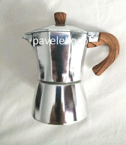 Cafetera de estufa espresso HAPPI KLOC 3 tazas de aluminio - Imagen 3 de 4