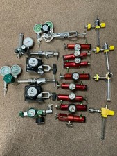 Lot of Oxygen flow meters and regulators 24 pieces.