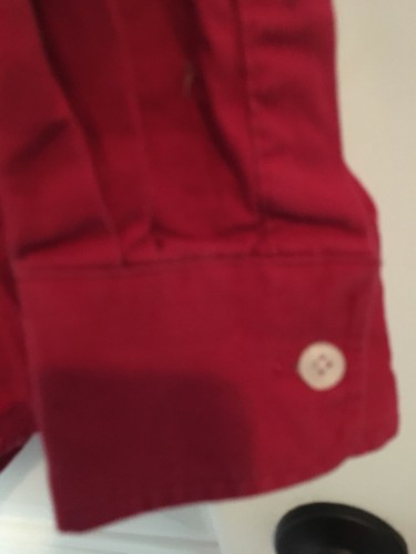 Ivy Crew Red Button-Front Long Sleeve Shirt Men's Size M - Picture 2 of 9