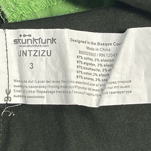 Skunkfunk Green Long Sleeve Zippered Convertible Short To Midi Dress Size 3 - Picture 5 of 11