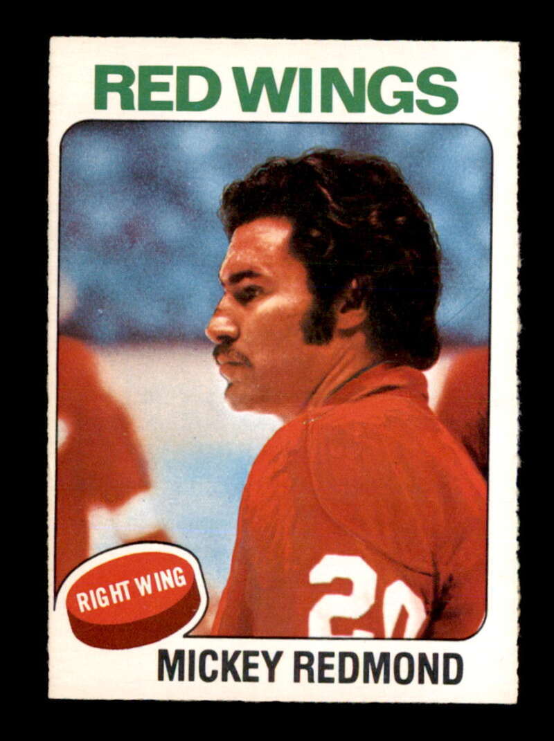 1975 O-Pee-Chee NHL #120 Mickey Redmond  NM/NM+ X3292528