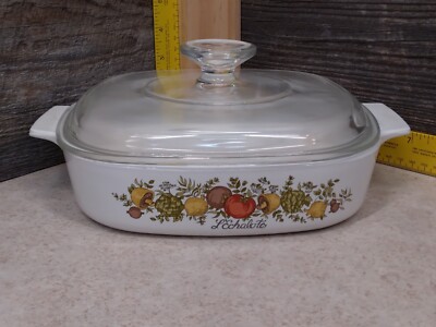 Awesome Vintage Corning Ware Spice Of Life Casserole Dish A-8-B