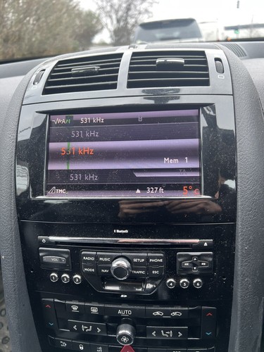 Peugeot 407 GT CD Stereo 04-11 Head Unit black Sat nav head unit display screen - Picture 2 of 2