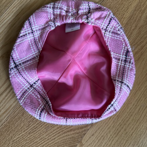 Janie And Jack Pink Tweed Beret Sz 6-8 Lined 2013 Resort Collection - Picture 2 of 5