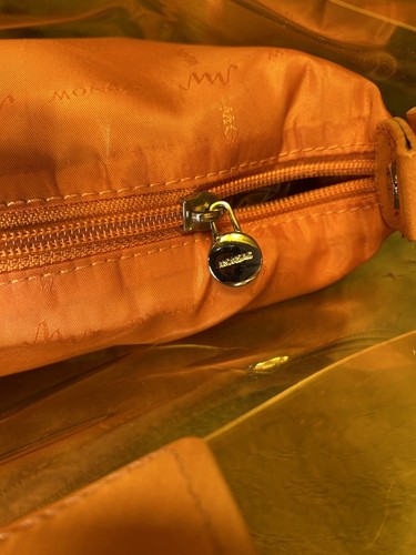 Monsac 2 in 1 Orange Translucent Tote Rare - Picture 13 of 21