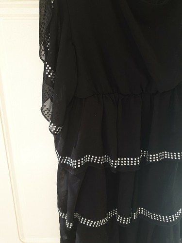 Chloé Flapper Dress In black and glitter small Made In China - Picture 4 of 5