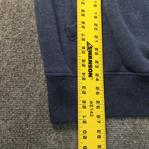 Superdry Hoodie Mens Medium Limited Edition Blue Pullover 08 Graphic Logo Fleece - Picture 8 of 9