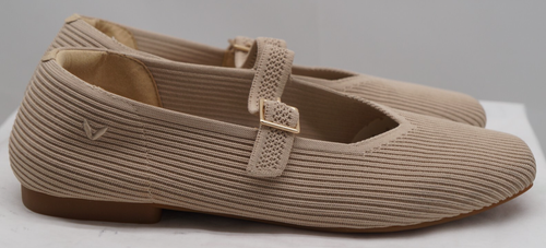 VIVAIA Almond Margot Mary Jane Puntera Cuadrada Ballet Pisos EU39.5 US 8.5/9 NUEVO SIN CAJA - Imagen 8 de 12