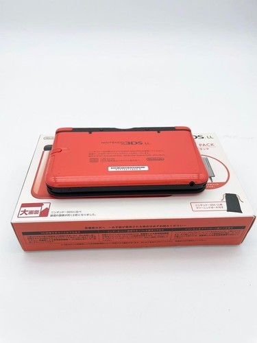 NINTENDO 3DS LL XL Black Orange Console Stylus NTSC-J Japanese ver. Tested - Picture 4 of 5