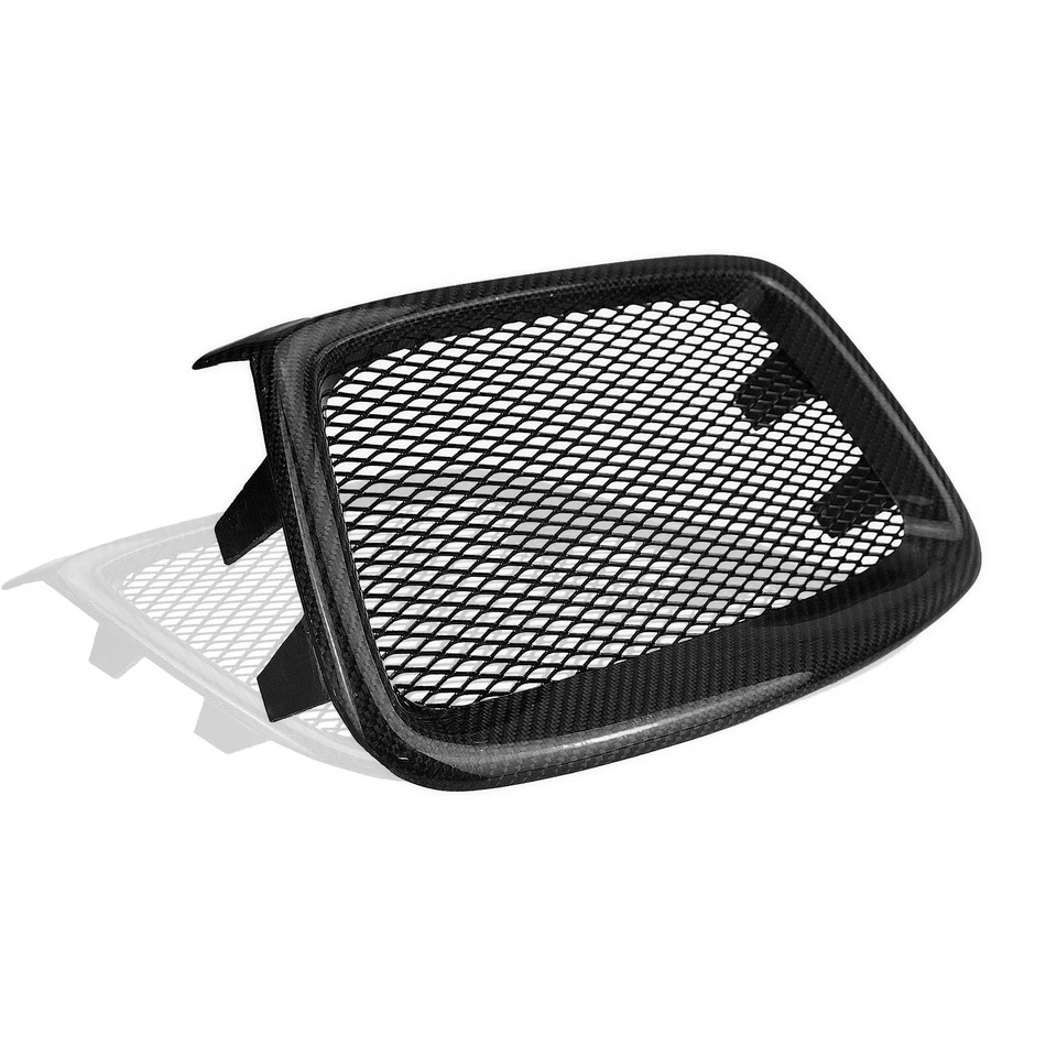 Parrilla superior delantera de fibra de carbono 3 piezas para Subaru Impreza 9th WRX STI 06-07 Foto 3 de 4