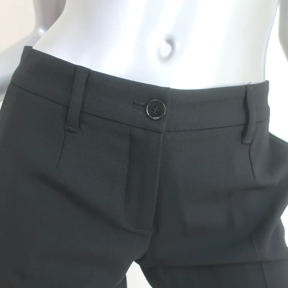 Pantalón Dolce & Gabbana Negro Elástico Lana Talla 36 Pantalones Pierna Recta Foto 2 de 4