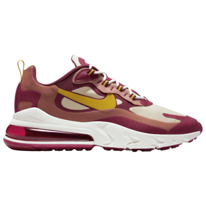 Nike Air Max 270 React Noble Red Dark Sulfur Team Gold Mens Running All New Ebay Nike Air Max 270 React Noble Red Dark Sulfur Team Gold Mens Running All New Ebay